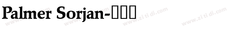 Palmer Sorjan字体转换